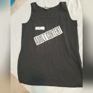 Women's adult content tank from inked